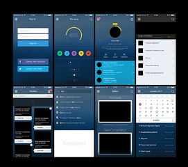 手機軟件界面設計ui交互圖片素材 高清psd模板下載 7.21mb 企業官網大全